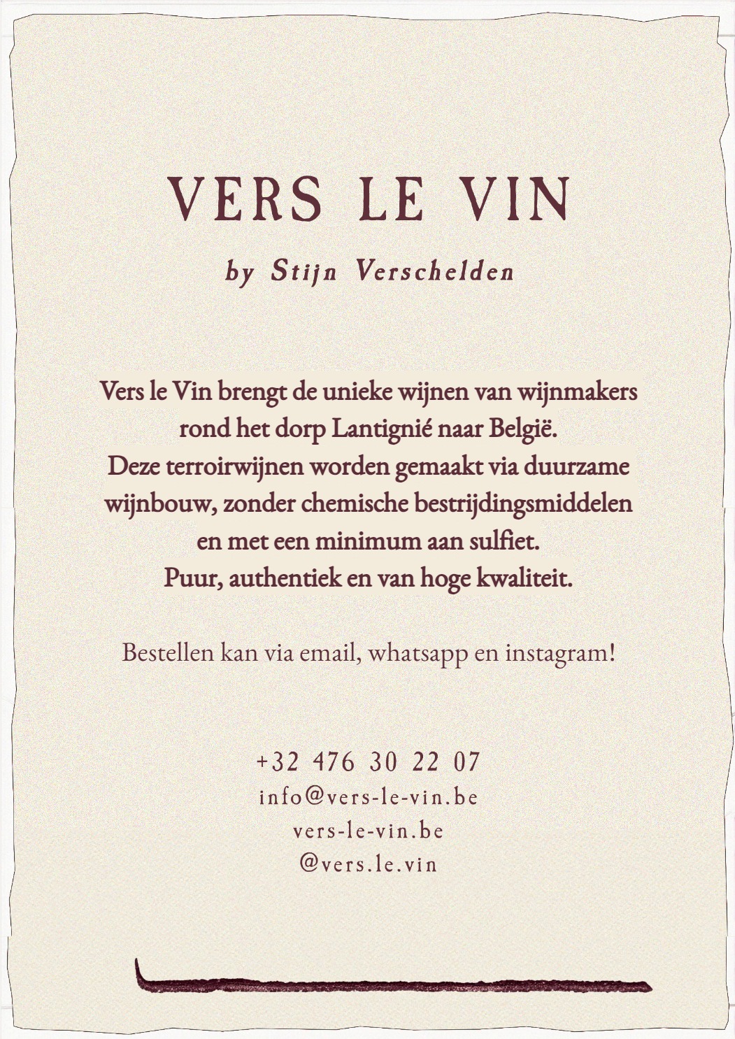 Vers le Vin